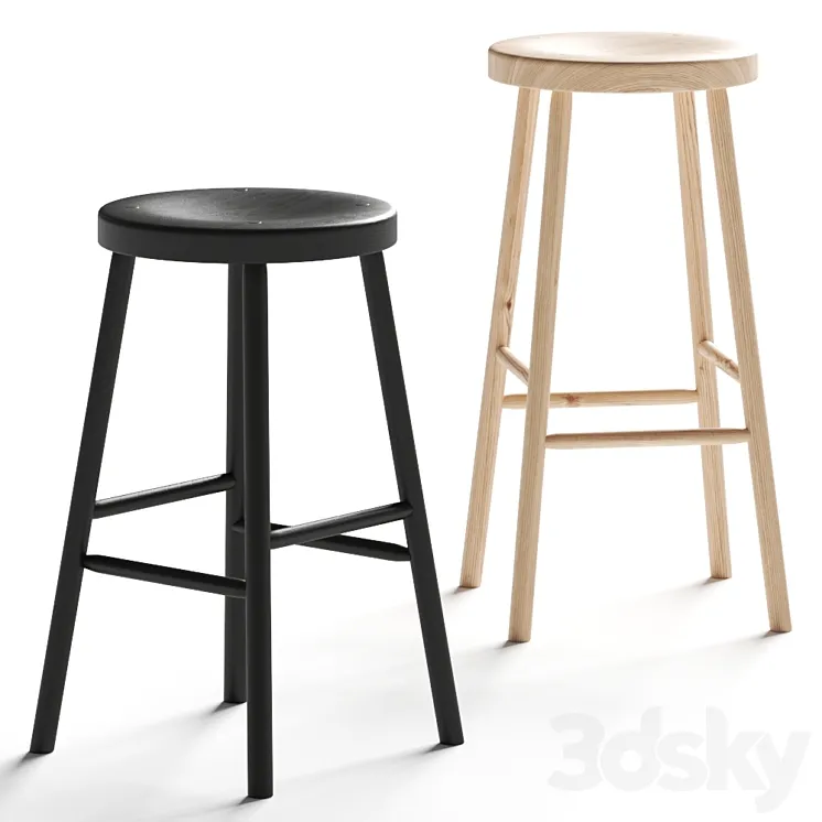 Nikari Storia Bar Stool 3D Model Free