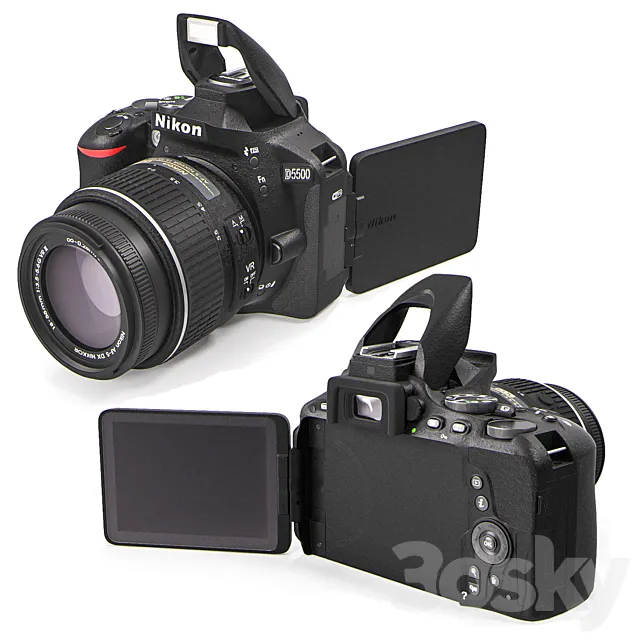 Nikon D5500 3D Model