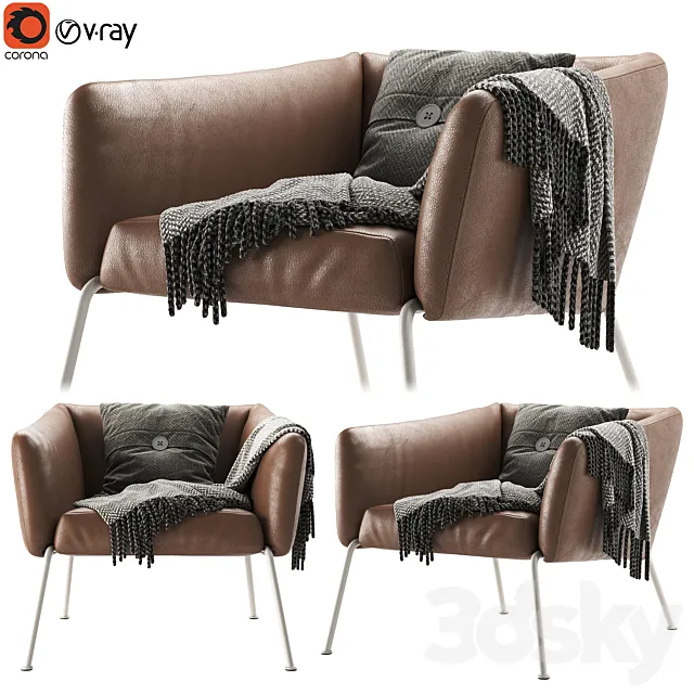 Nikos Low Armchair 3DModel