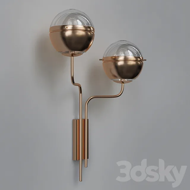 NIKU Wall lamp By BRABBU 3DModel