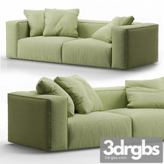 Nils 2 Seater Sofa by Ligne Roset 3D Model Free