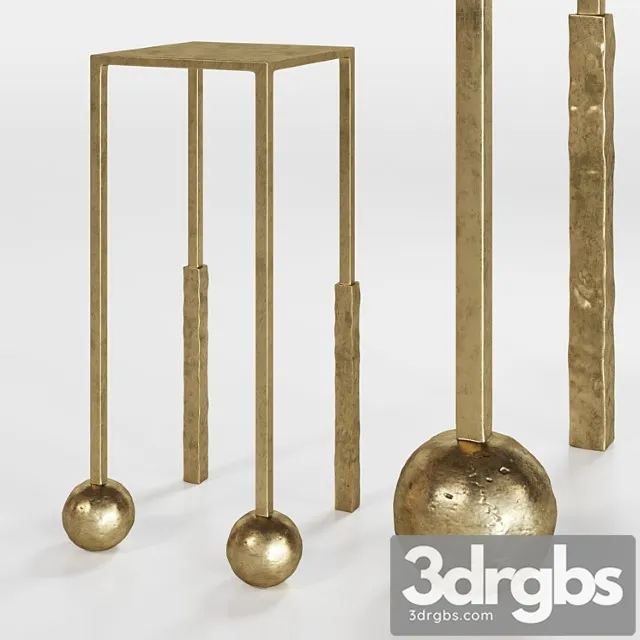 Nimes petite cocktail table by kelly wearstler 2 3D Model Free