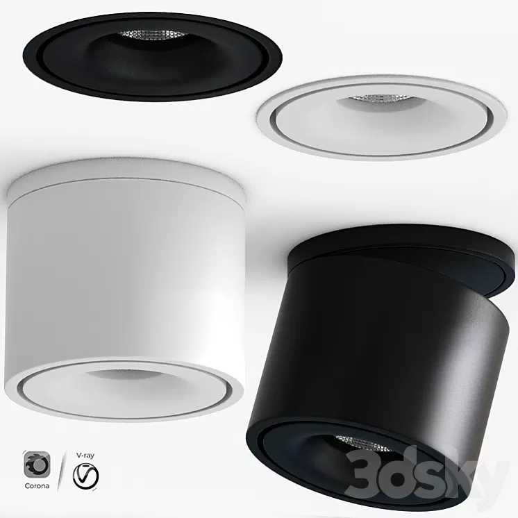 Nimis Thin Ceiling Spot Light 3D Model Free