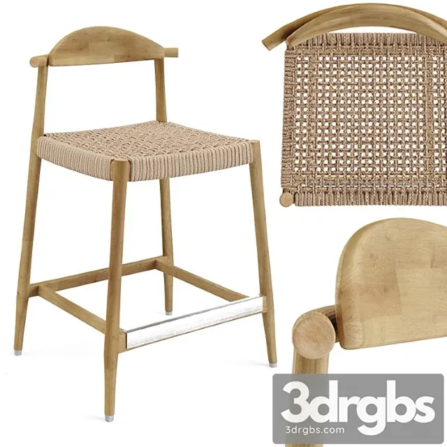 Nina Bar Stool Seat62 3D Model Free