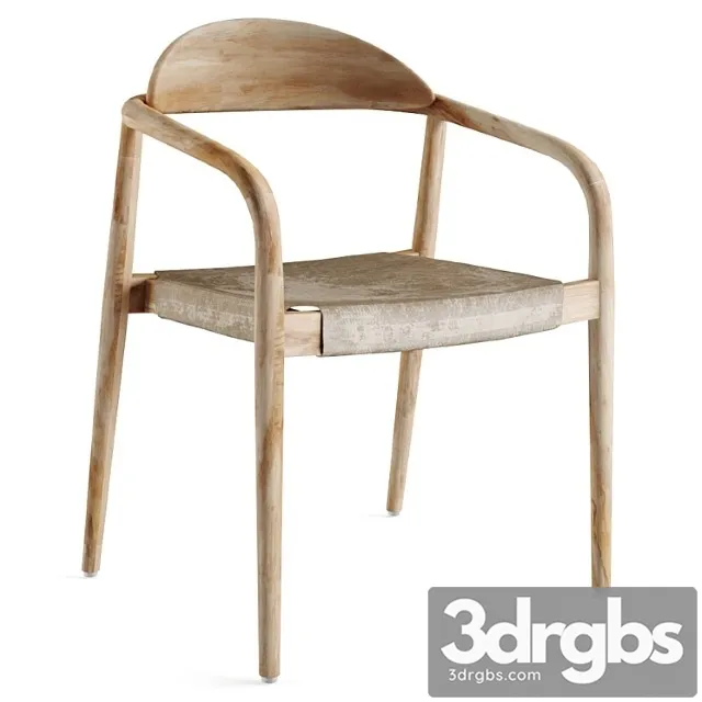 Nina Chair Scandinavian Style 3D Model Free