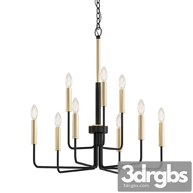 Nine Light Chandelier 2 3D Model Free