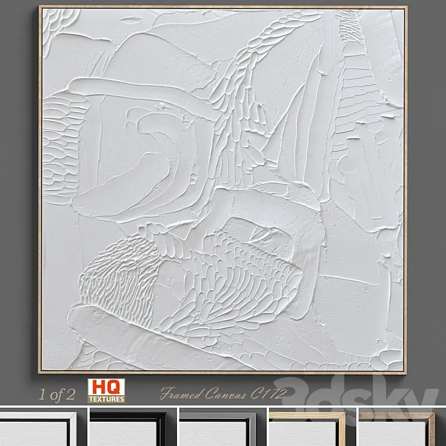 Ninos Textured Wall Art C-172 3DModel