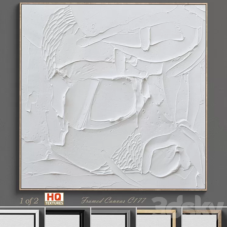Ninos Textured Wall Art C-177 3D Model