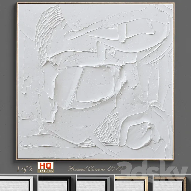 Ninos Textured Wall Art C-177 3DModel