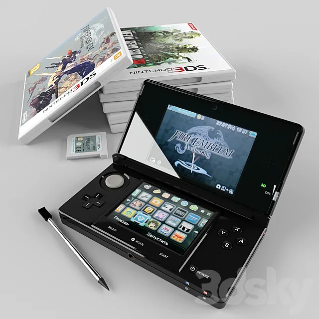 Nintendo 3DS 3D Model