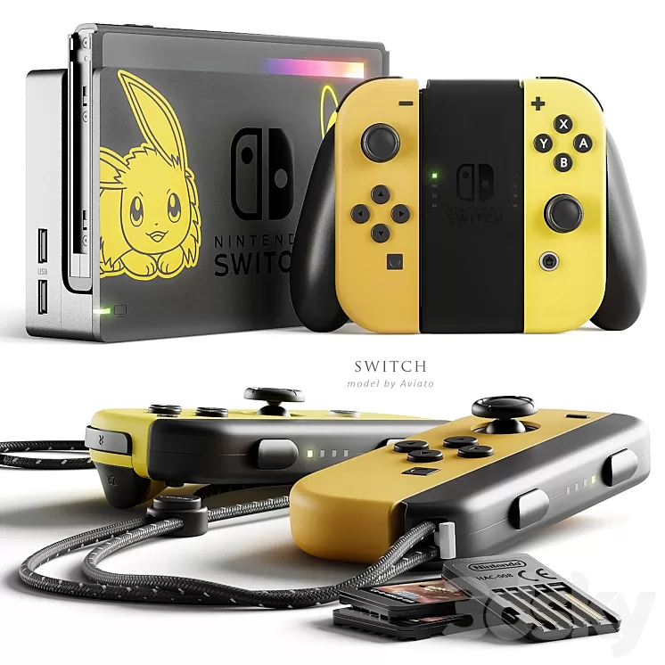 Nintendo switch 3D Model Free