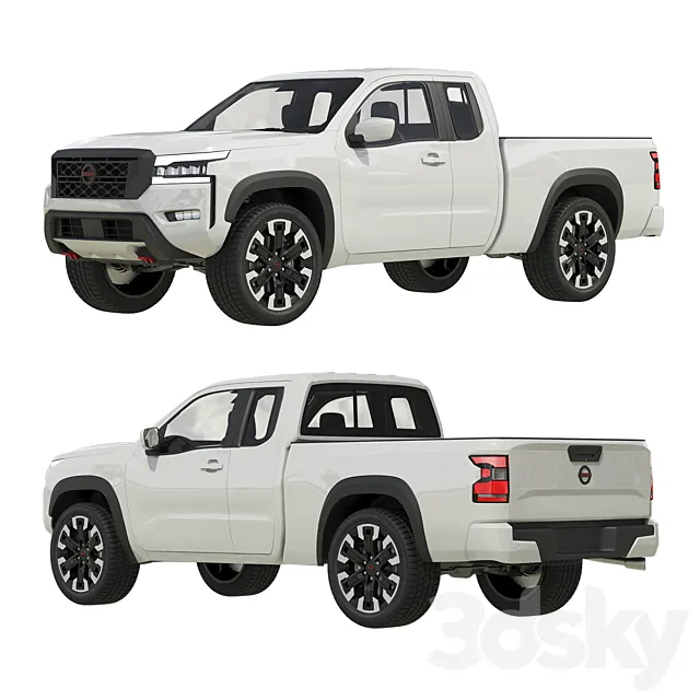 Nissan Frontier King Cab 2022 3D Model