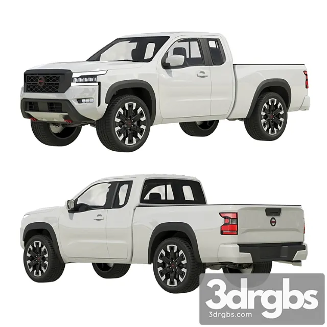 Nissan Frontier King Cab 2022 3D Model Free