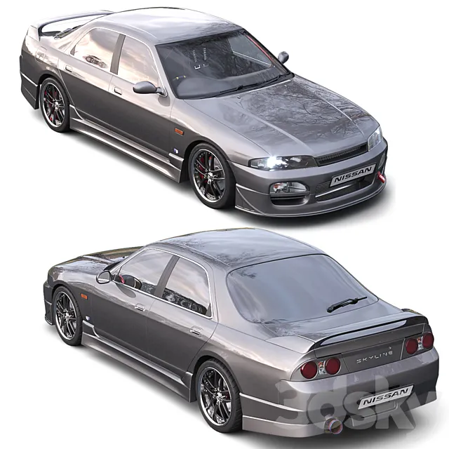 Nissan Skyline Hr33 3D Model