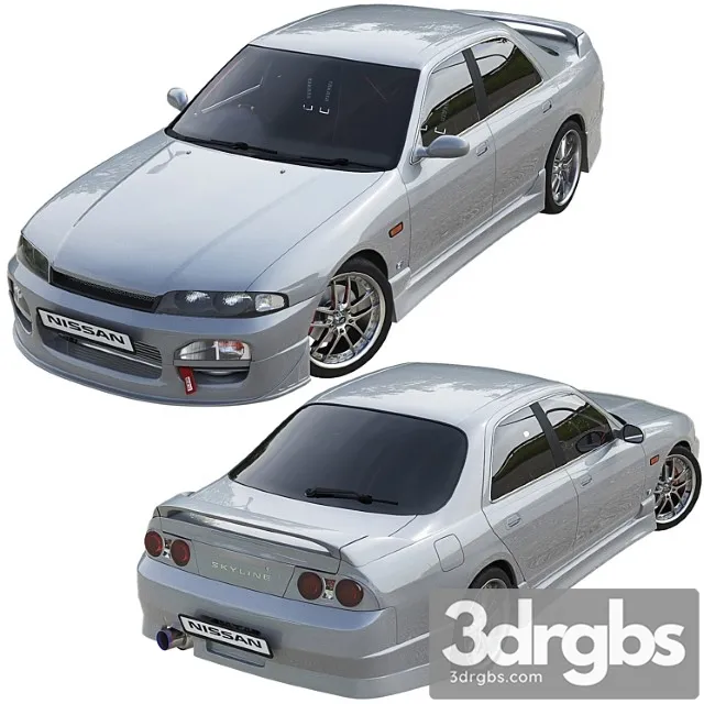 Nissan skyline hr33 3D Model Free