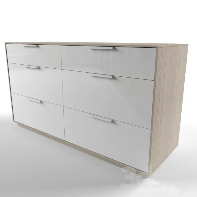 NIVOLL Chest of 6 drawers light grey and white by IKEA Free Download