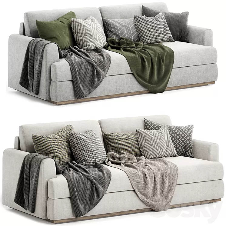 NIXON Fabric Sofa 3D Model Free