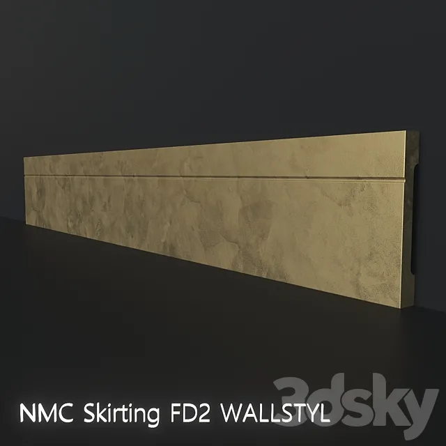 NMC Skirting Board FD2 WALLSTYL 3D Model