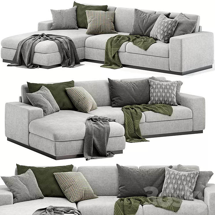 Noah sectional sofa 3D Model Free