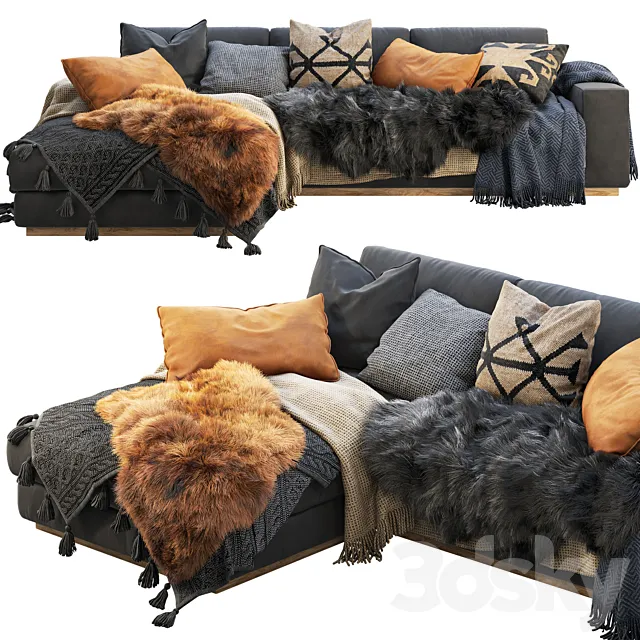 Noah Sectional Sofa 3DModel