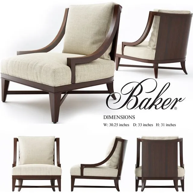 Nob-Hill-lounge-chair 3D Model