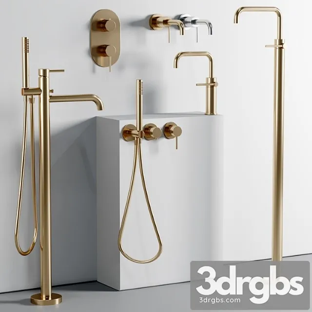 Nobili Taps And Shower Set 13 3D Model Free