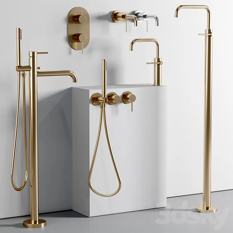 Nobili taps and shower set 13 3D Model Free