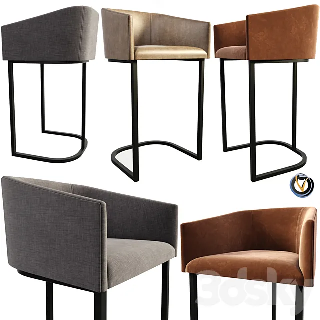 Noble Bar Chair 3DModel