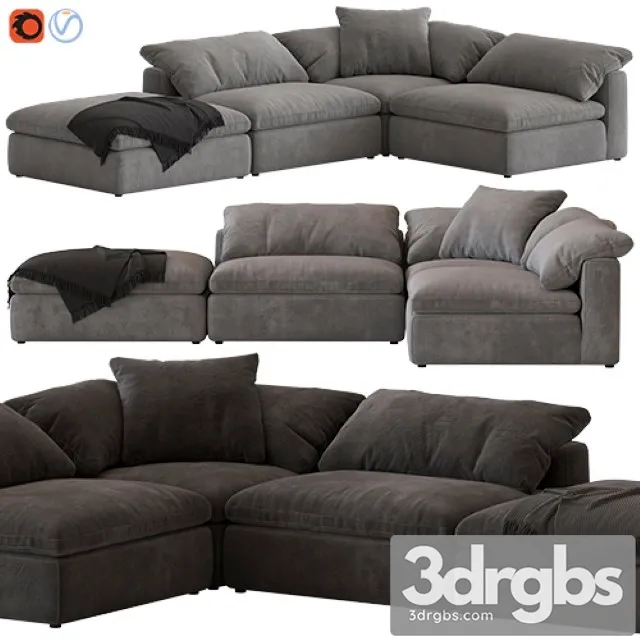 Noble Souls Realm Modular Sofa 3D Model Free