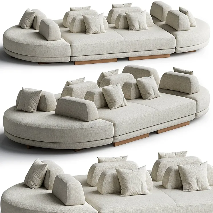 Node Systeme Sofa By Architonic 3D Model Free