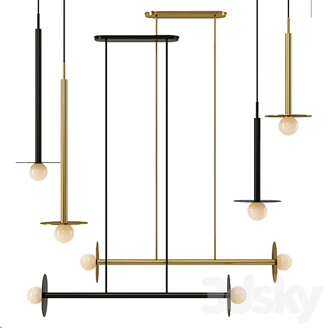 Nodes Pendant by Kelly Wearstler Generation lighting 3D Model