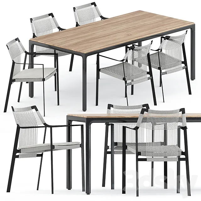 Nodi armchair and Illum table by Tribu 3DModel