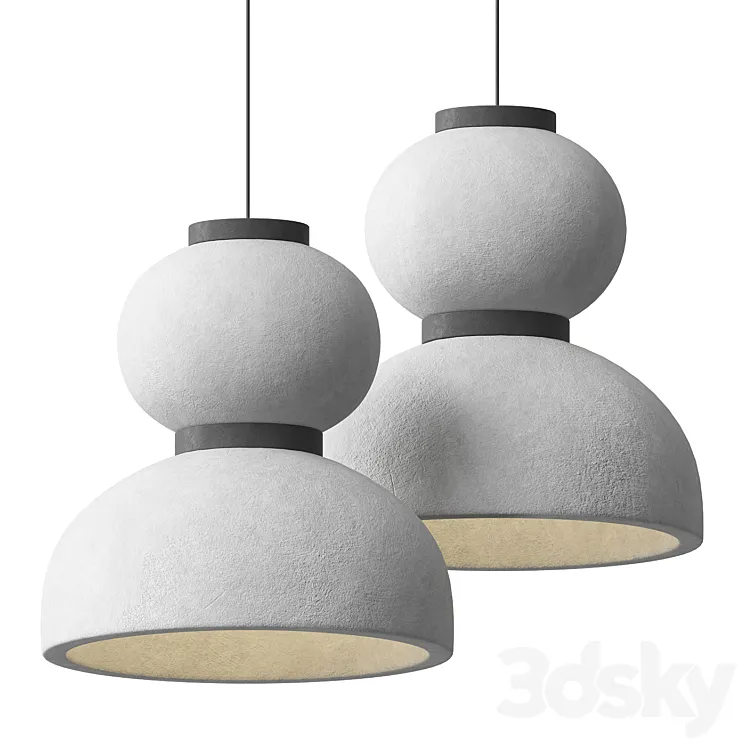 Noguchi Pendant lamp 3D Model Free
