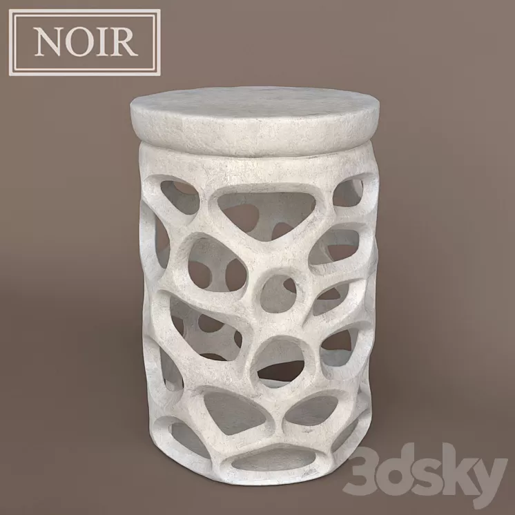 Noir Fabro Side Table 3D Model