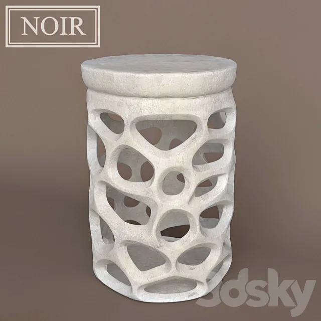 Noir Fabro Side Table 3DModel