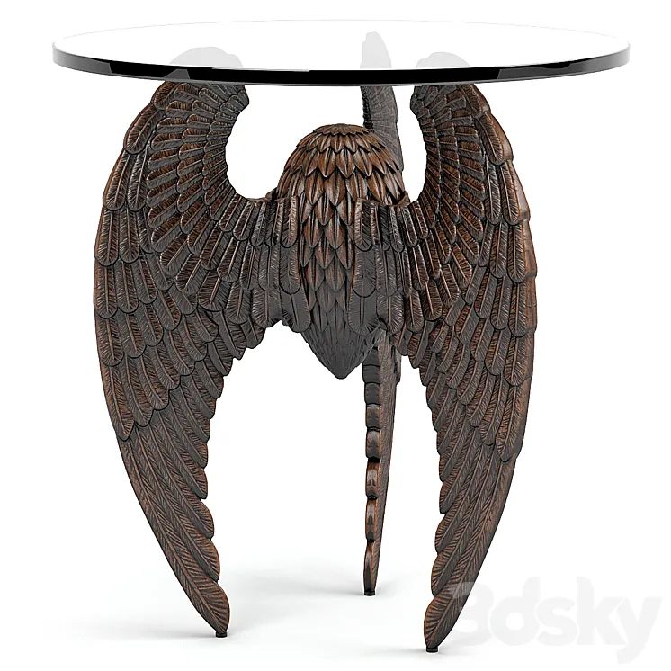 Noir gabriel side table 3D Model Free