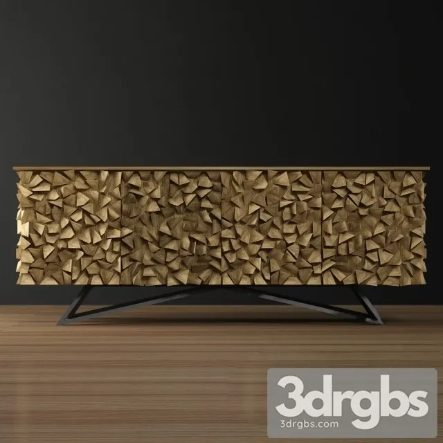 Noir New York Sideboard 3D Model Free