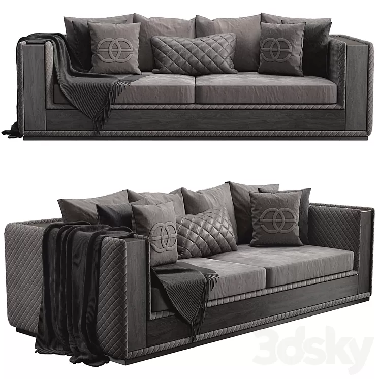 Noir Sofa - Elve Luxury 3D Model