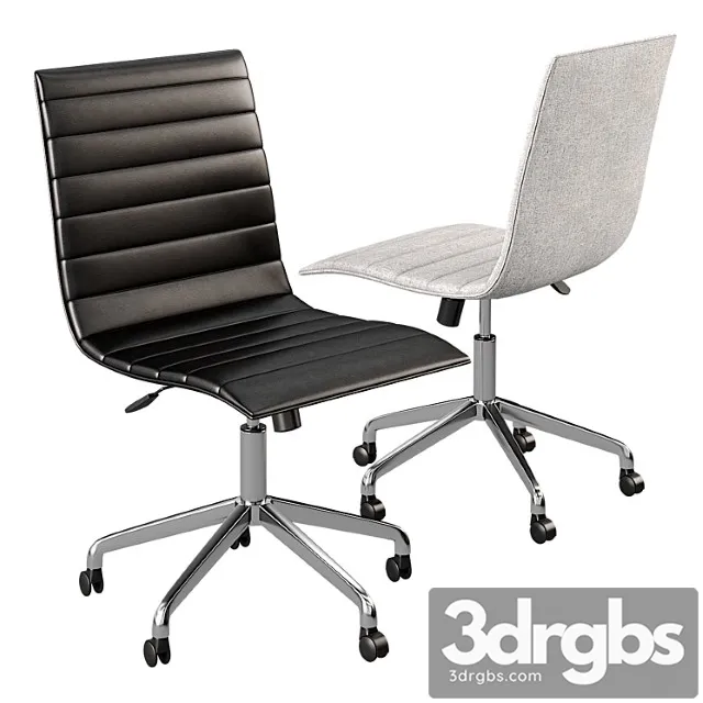 Noir Task Office Chair From Global Allies 3D Model Free