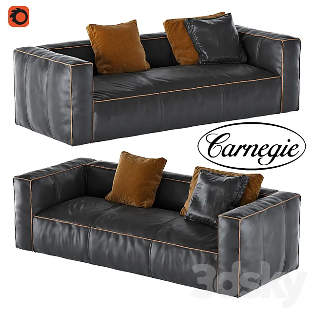 Nolita Leather Sofa 3DModel