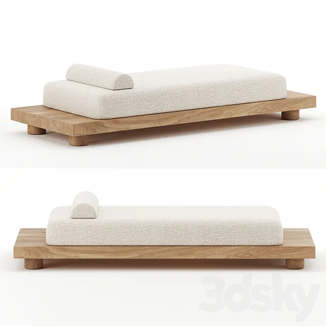 Nomad daybed by Emmanuelle Simone 3D Model