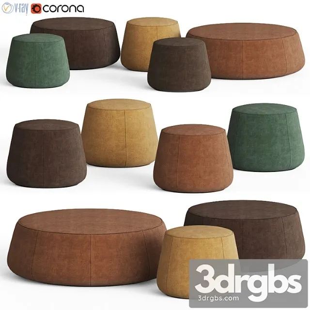Nomad poufs tribu 2 3D Model Free