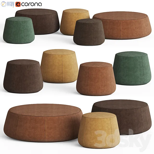Nomad Poufs Tribu 3DModel