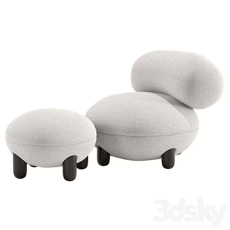 NOOM Pouf 3D Model Free