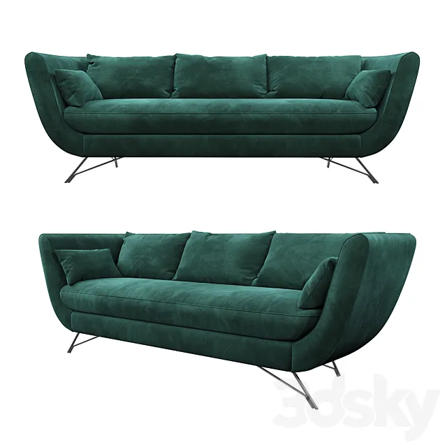 Noor 3 Seater Rode Design 3DModel