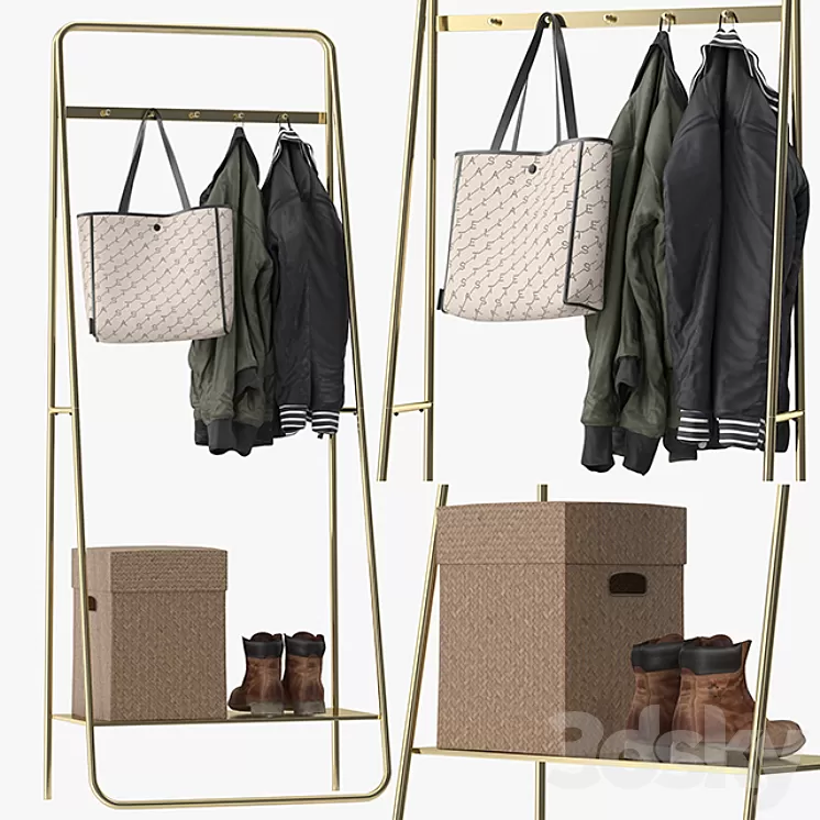 Nordal Coat rack LINE 3D Model