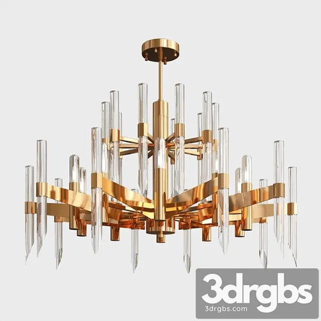 Nordic Crystal Chandelier 3D Model Free