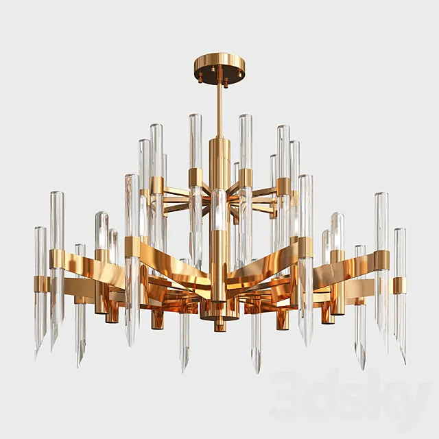 Nordic crystal chandelier 3DModel
