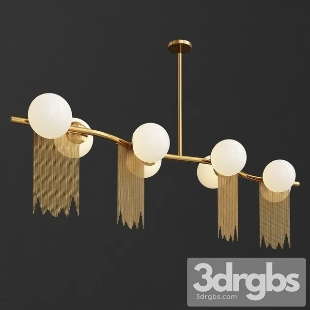Nordic Modern Creative Tassel Lights 3D Model Free