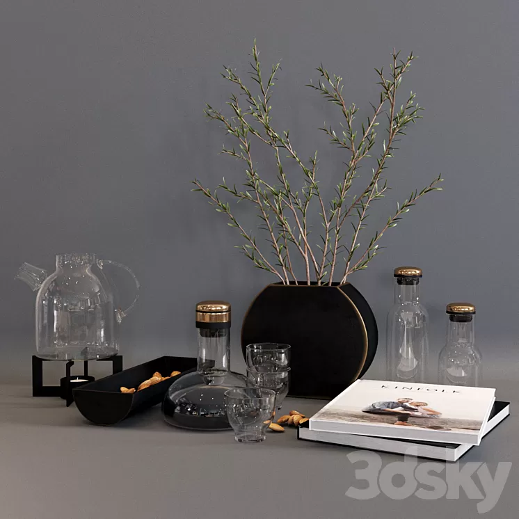 Norm architects Decor set 3D Model